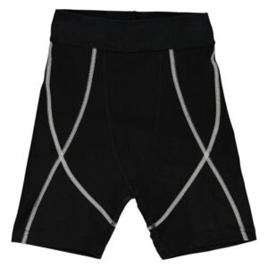 Black Performance Compression Shorts with Contrast Stitching Product image