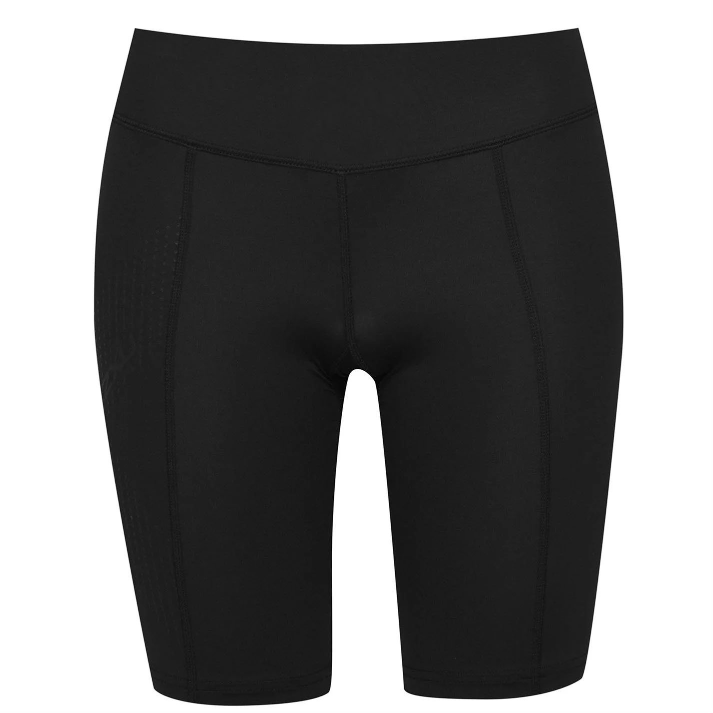 Black Performance Compression Shorts with Contrast Stitching Product image