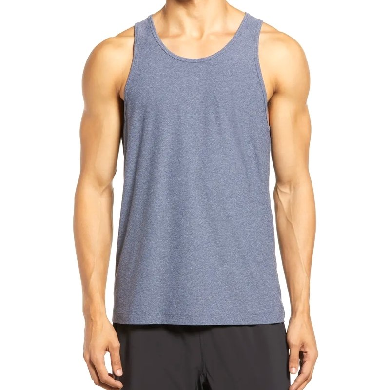 Men’s Charcoal Grey Sleeveless Performance Training Tank Top Product image