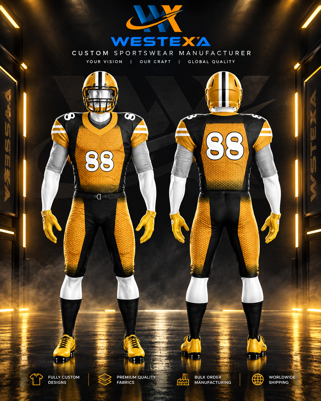 FU-004 | Gold Football Uniform