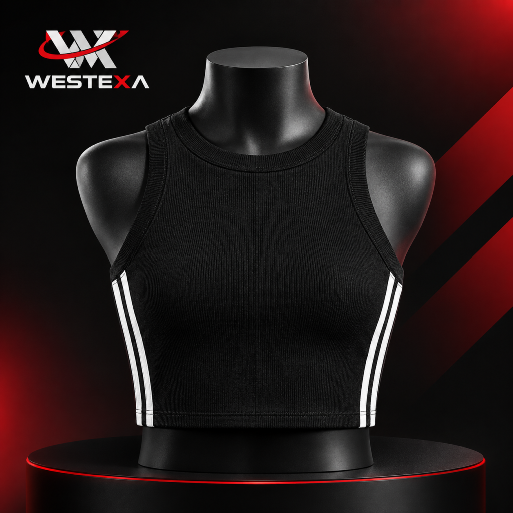 WESTEXA Ribbed Athletic Crop Tank Product image