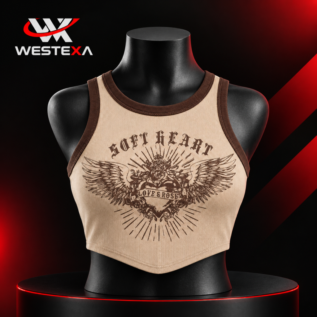 WESTEXA Ribbed Athletic Crop Tank Product image