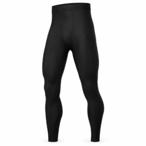 Black & Orange Performance Compression Leggings Product image