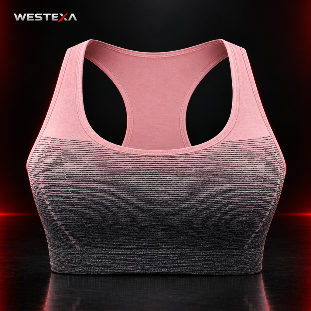WEX-01 — Navy Blue Performance Sports Bra Product image