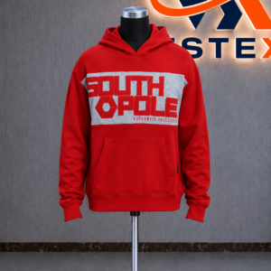 Logo Red Grey Hoodie