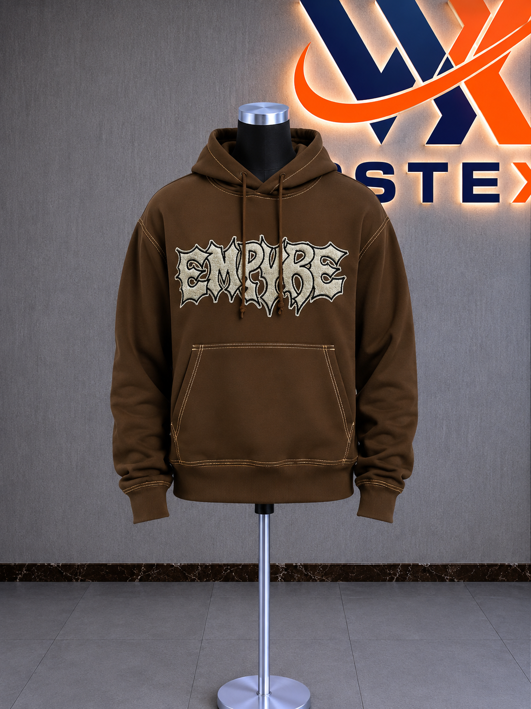 Resistance Brown Crop Hoodie