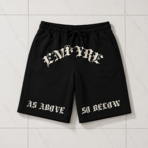 Edges Black Shorts