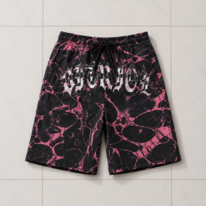 Marble Black Board Shorts