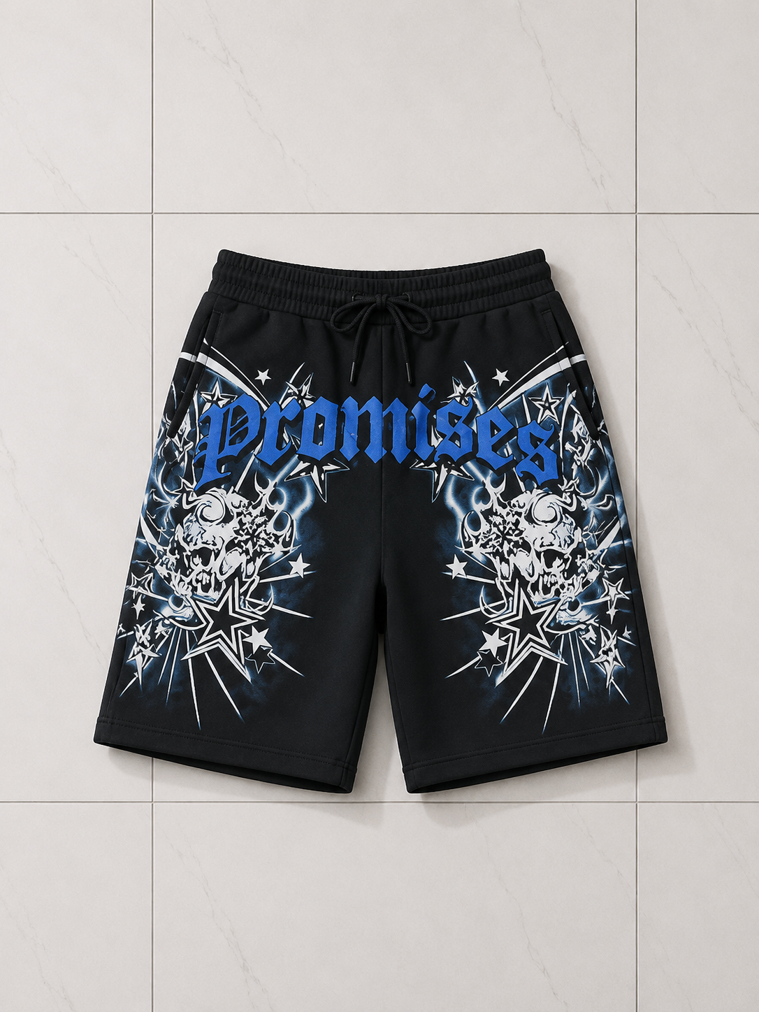 Nautical Black Board Shorts