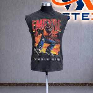 Grunge Devil Black Wash Tank Top
