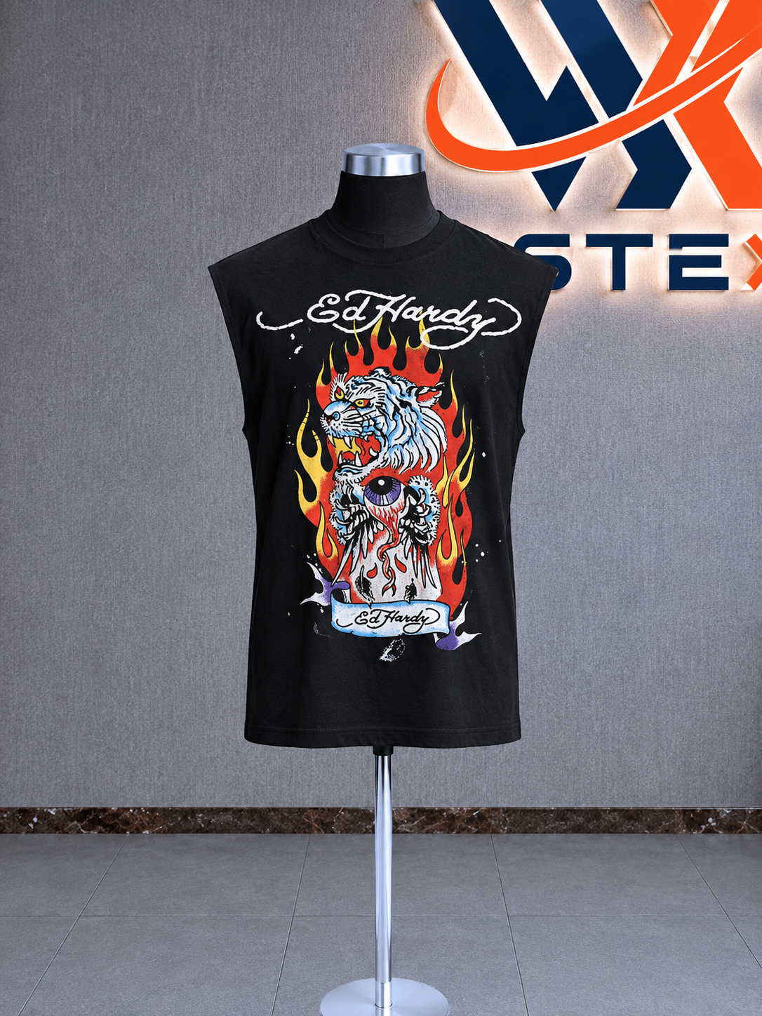 Tiger Black Tank Top