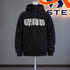 Sherpa Black Hoodie
