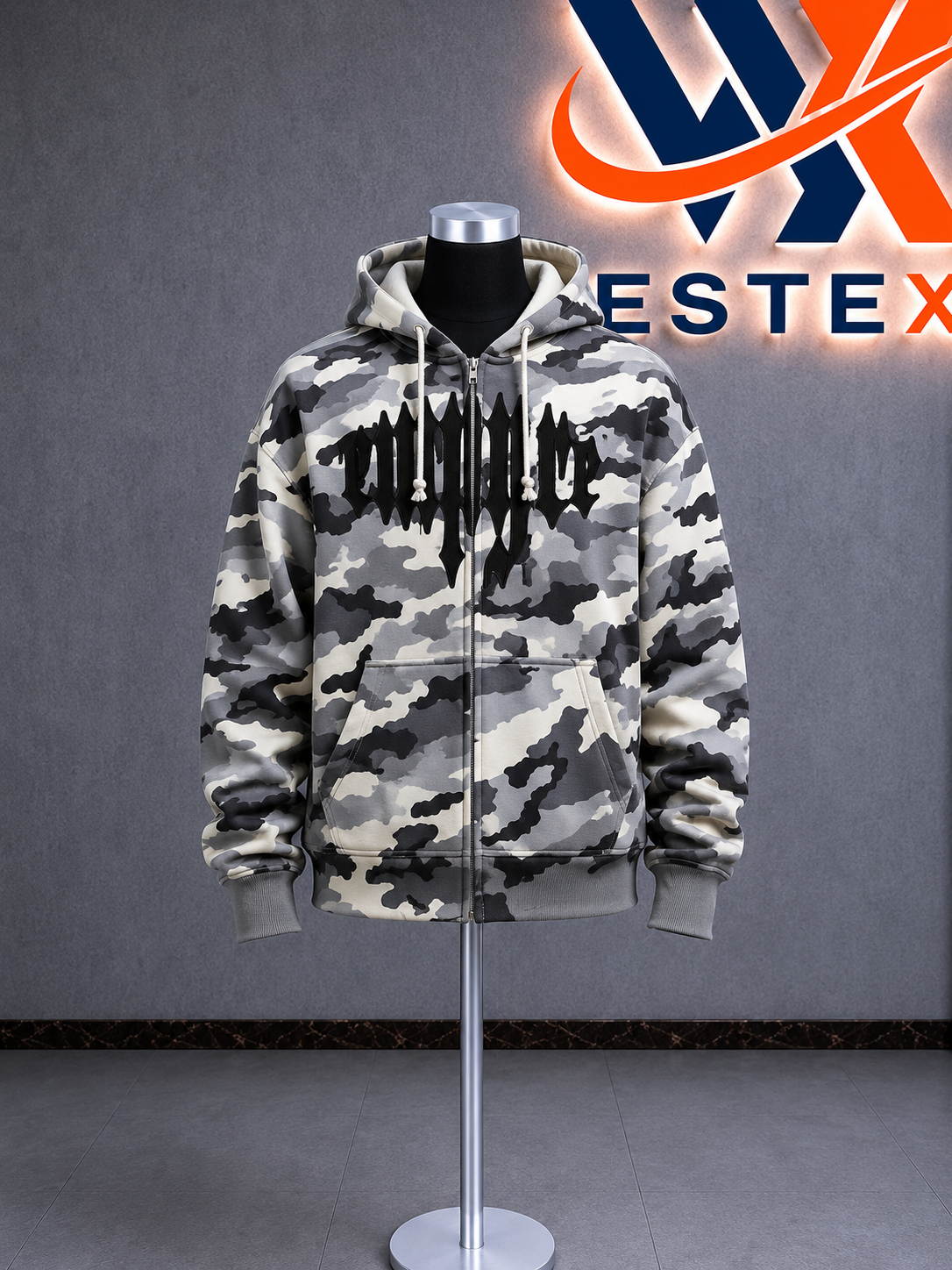 Leg Cramp Camo Zip Hoodie