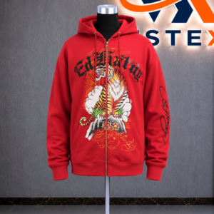 Tiger Mountain Red Zip Hoodie