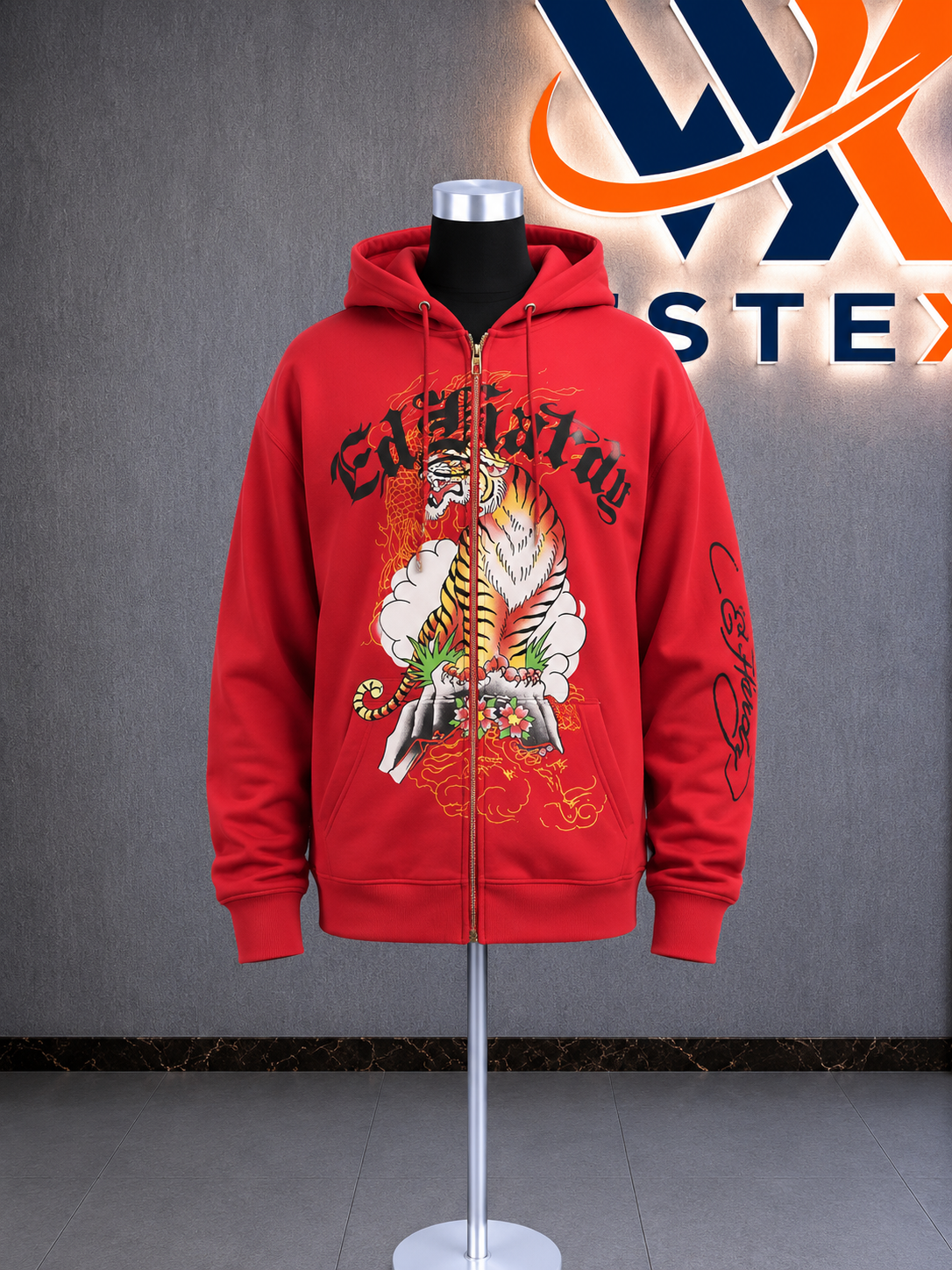 Tiger Mountain Red Zip Hoodie
