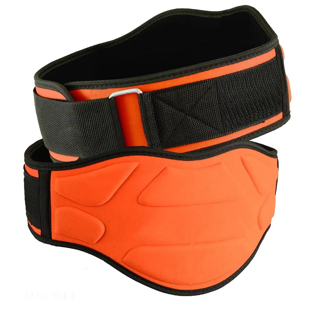 Orange & Black Weightlifting Belt – Adjustable Heavy-Duty Gym Fitness & Strength Training Support Belt Product imag