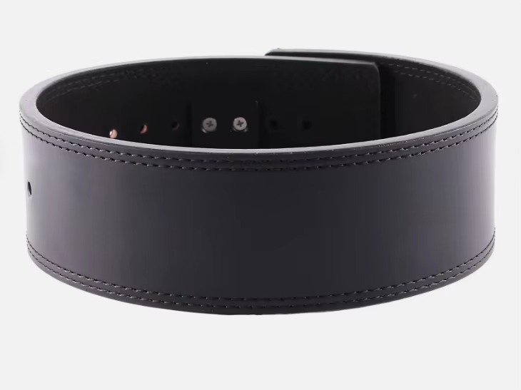 Black Leather Lever Powerlifting Belt Product image
