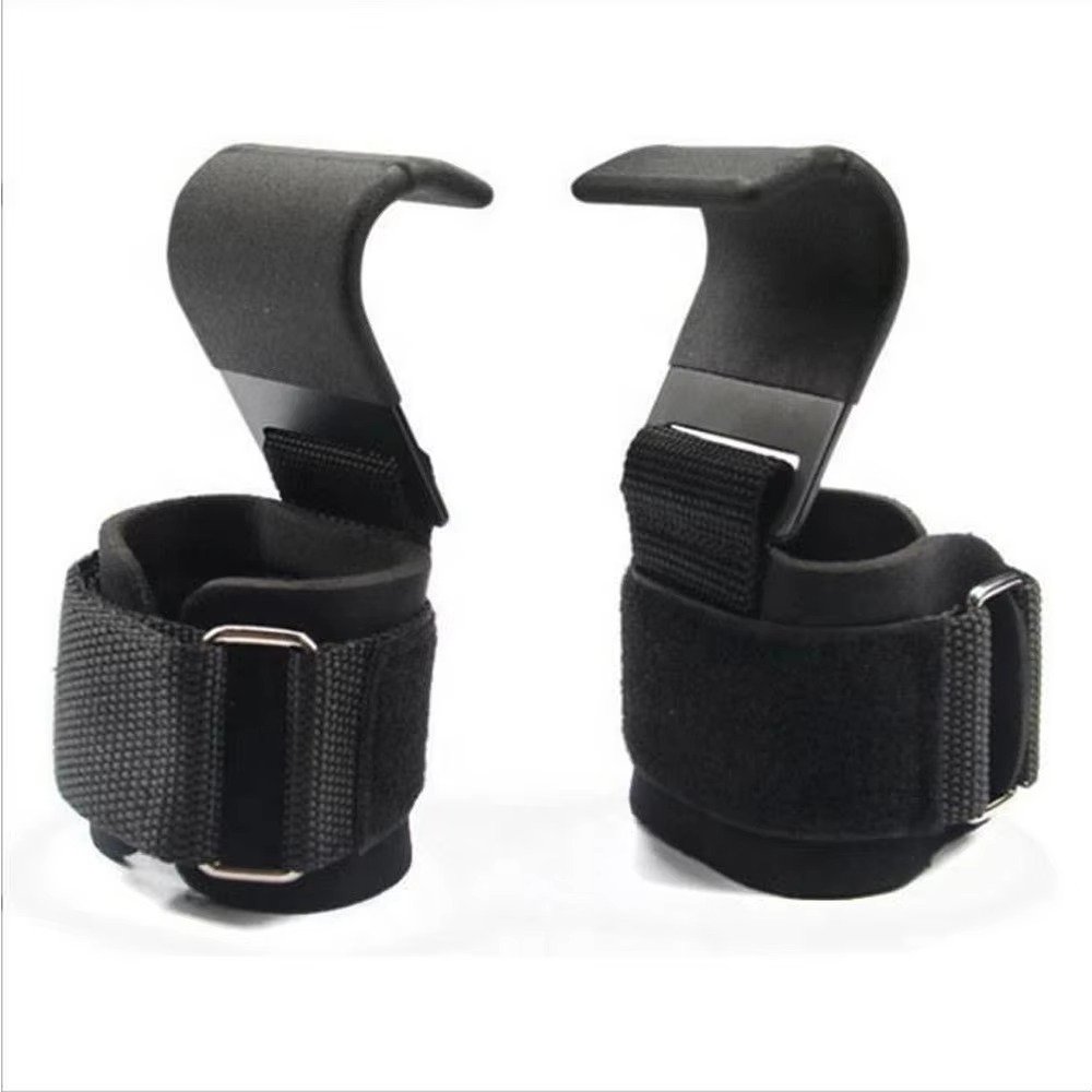 Ergonomic Gym Pull-Up and Deadlift Hooks with Secure Metal Buckle Product image