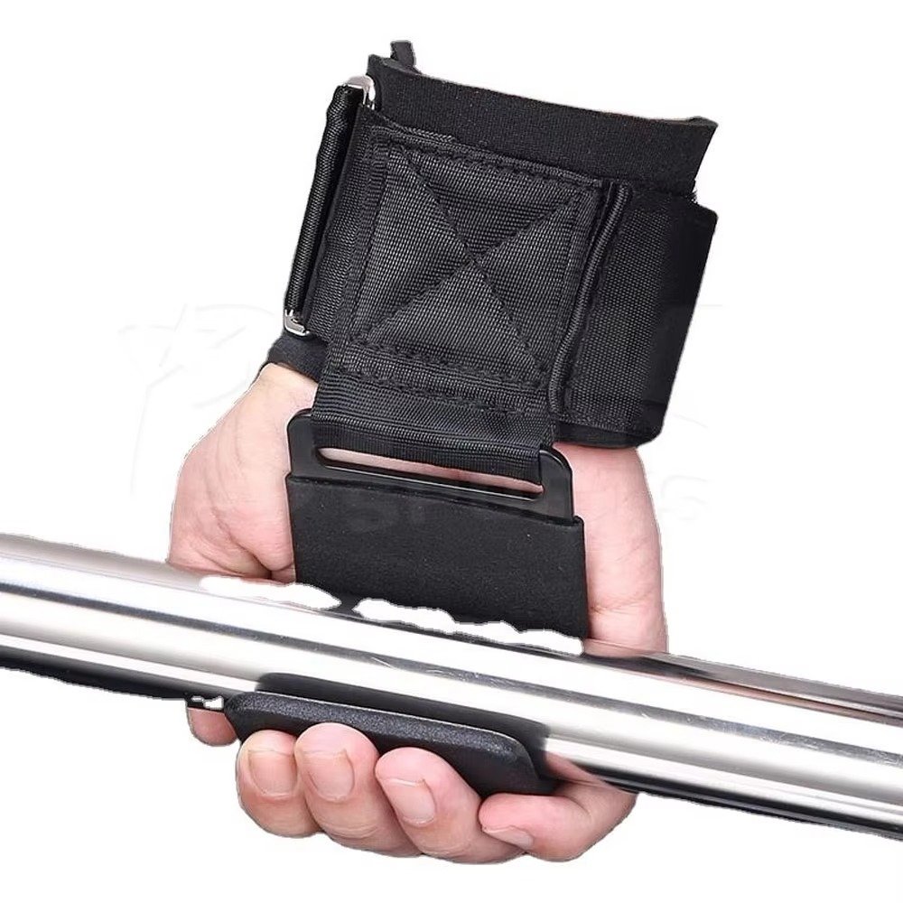 Ergonomic Gym Pull-Up and Deadlift Hooks with Secure Metal Buckle Product image