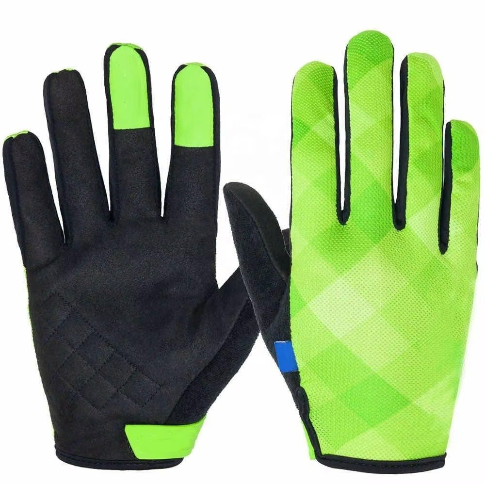 Custom Neon Green & Black Athletic Gloves Product image