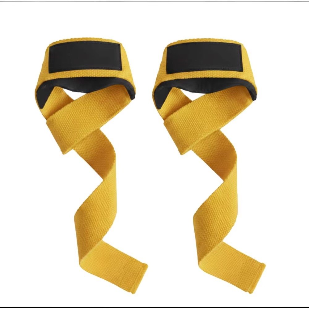 Premium Green Gym Lifting Straps with Neoprene Wrist Padding (Pair) Product image